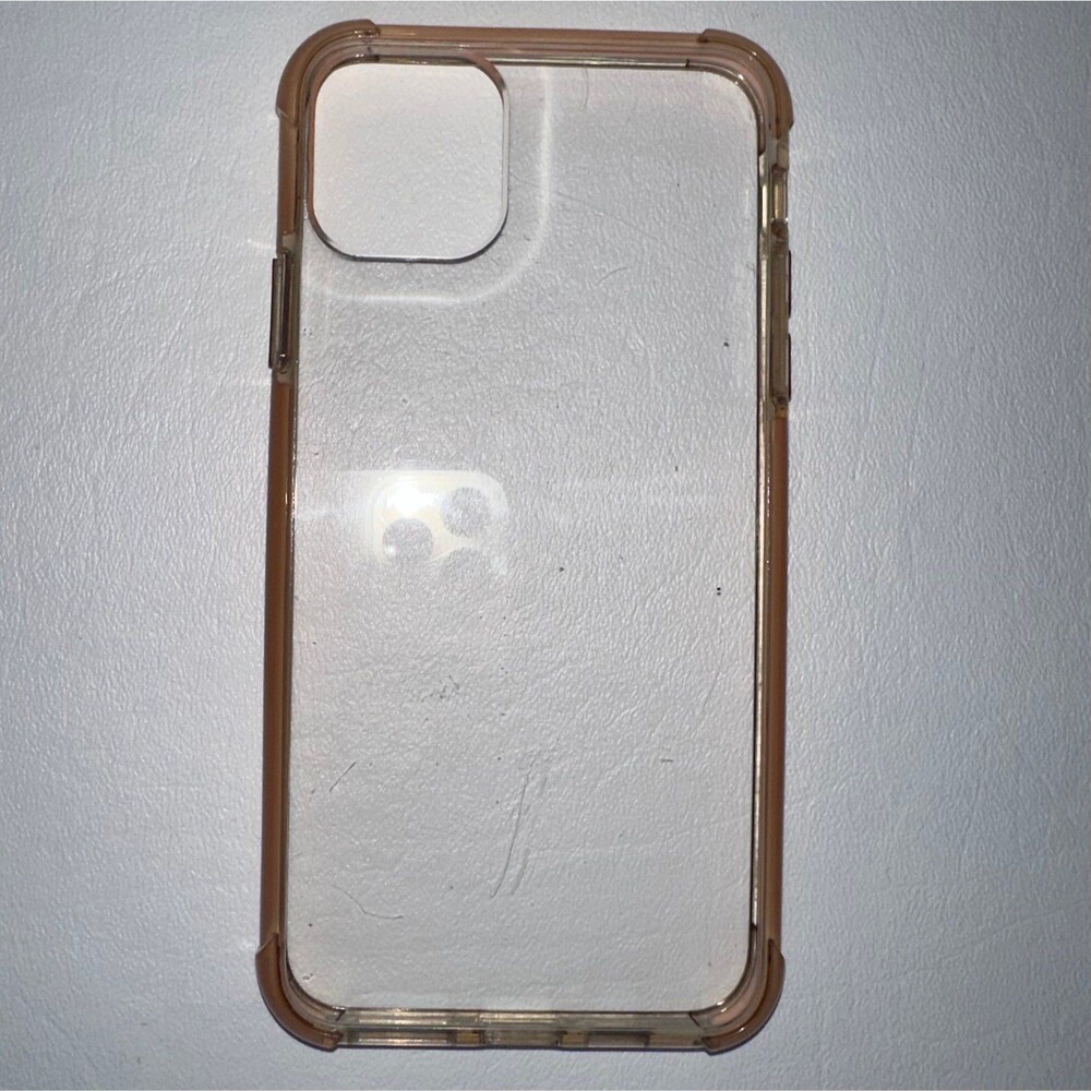 Apple iPhone 11 Pro Max Clear Peach / Pink Case
